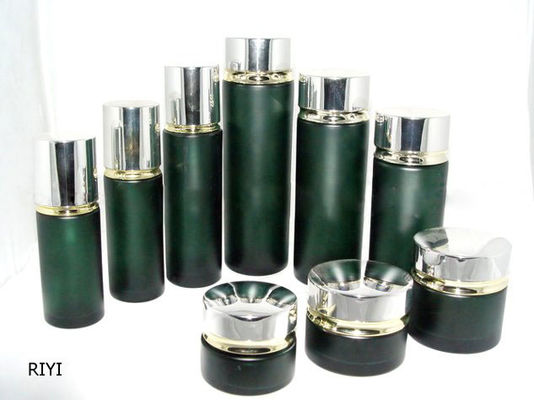 Özel renkli boş emülsiyon kozmetik cam şişeler ve kavanozlar 80ML 40ML